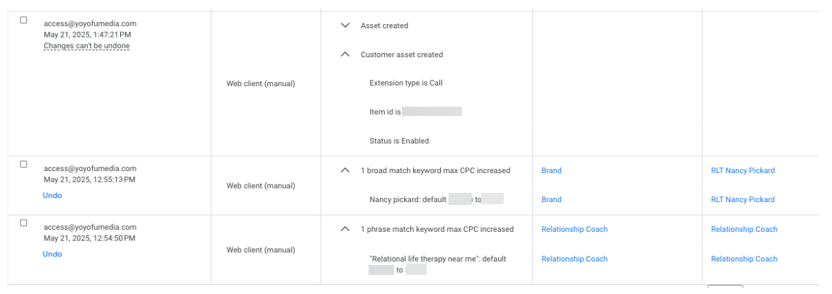 Conversion Tracking Setup