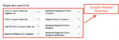 googles related searches