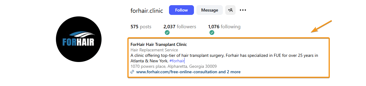 Instagram Bio