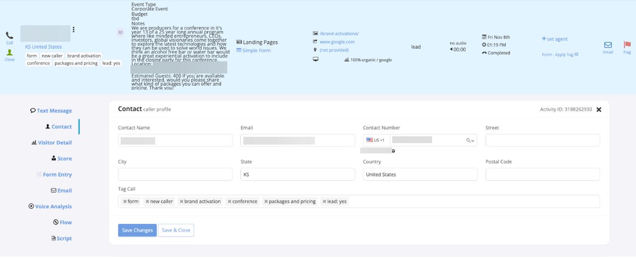 Form Submission Lead 1