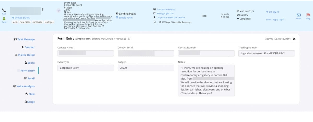 Form Submission Lead 2