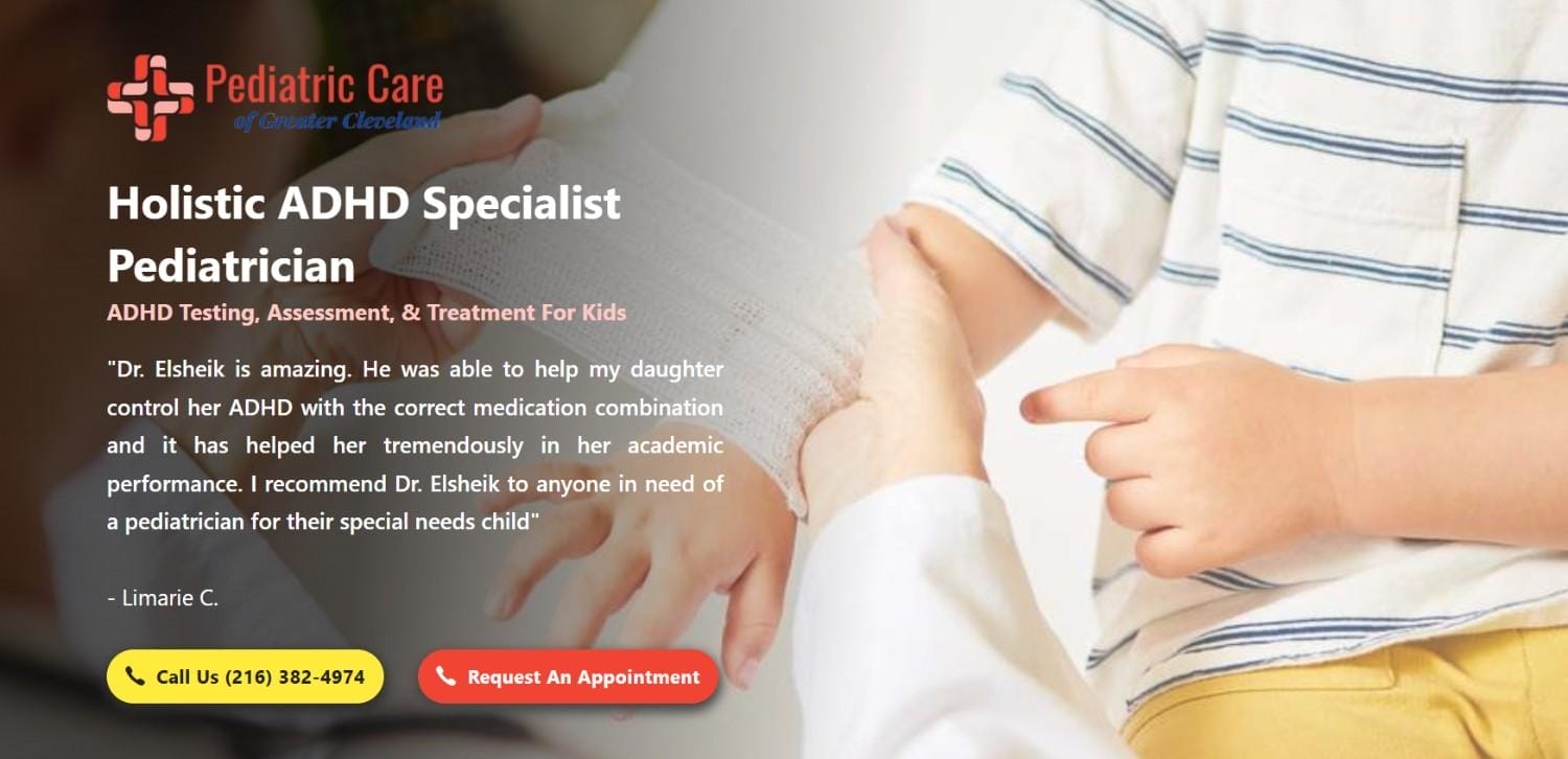 Pediatric Care of Greater Cleveland Landing Page