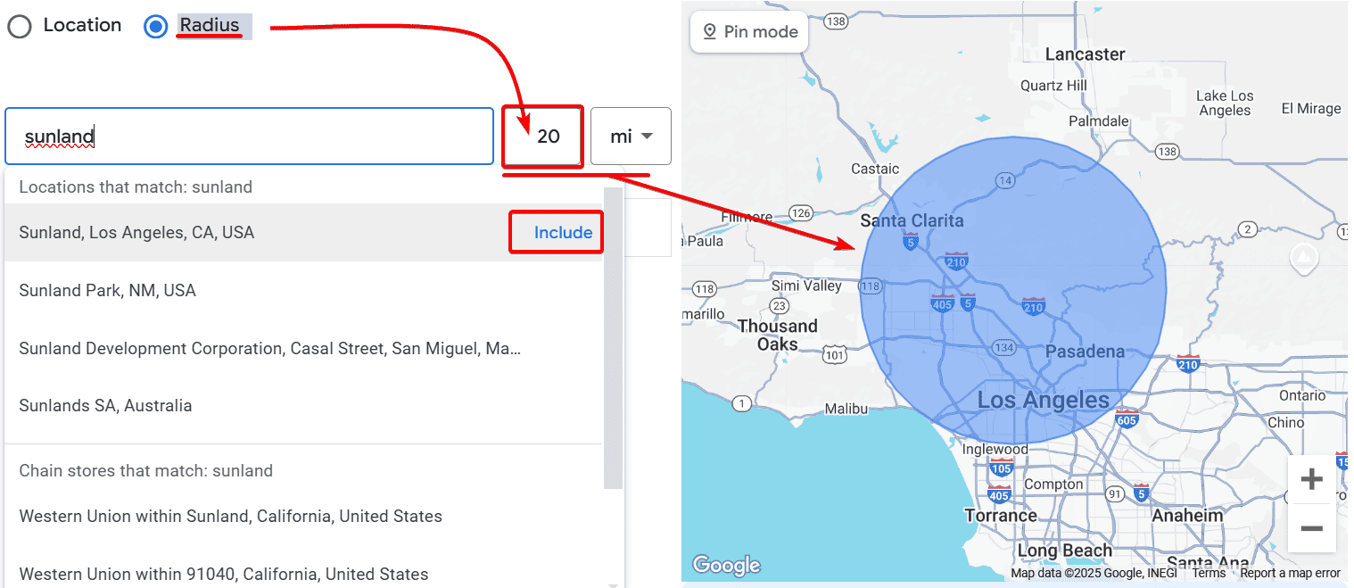 Radius Targeting for Google Ads for Masonry