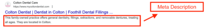 seo dentist meta description