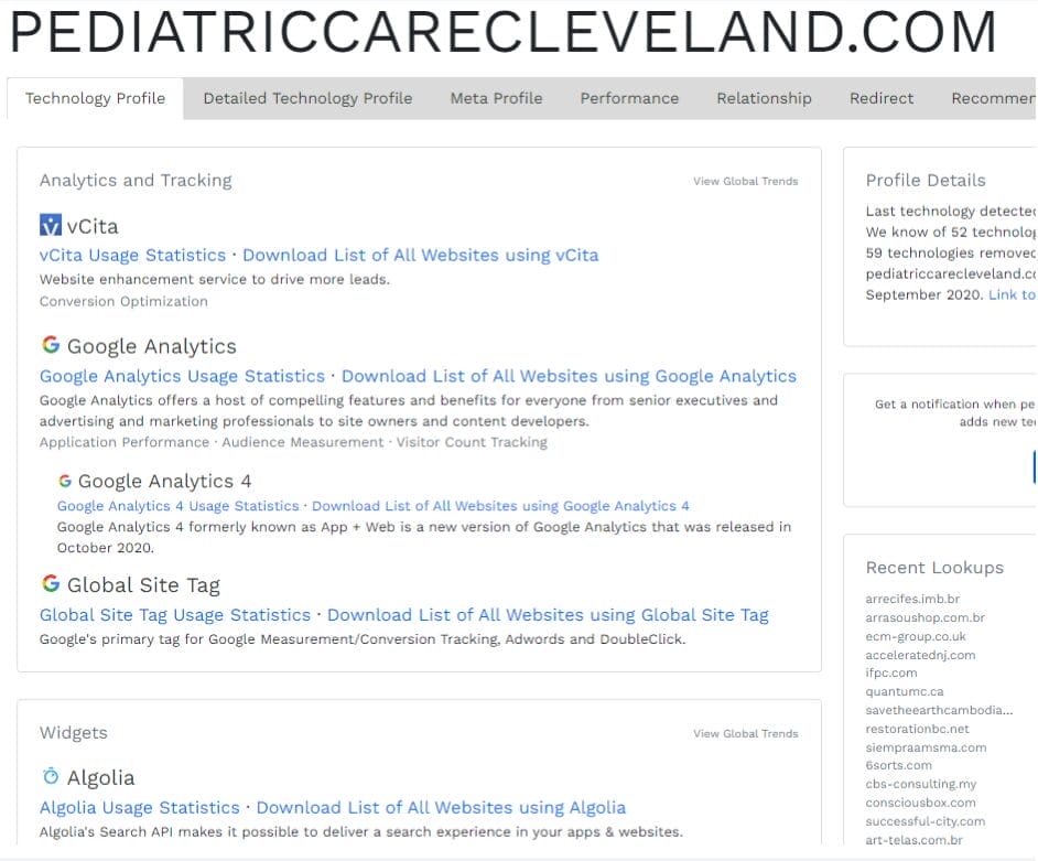Conversion Tracking Screenshot