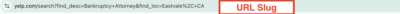 url slug bankruptcy lawyer website