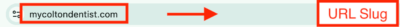 url slug dentist seo