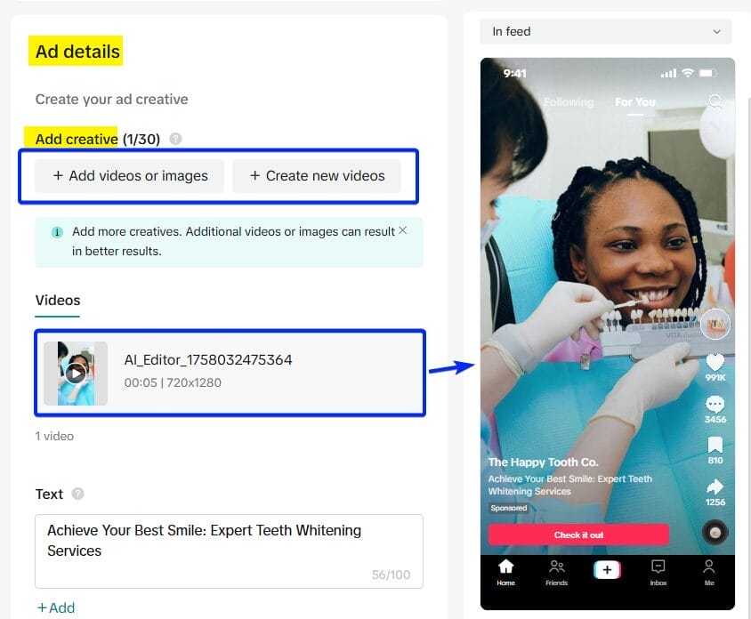 TikTok Ads for Dentists