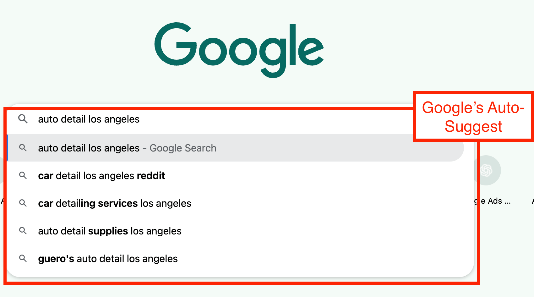 Google’s Auto-Suggest