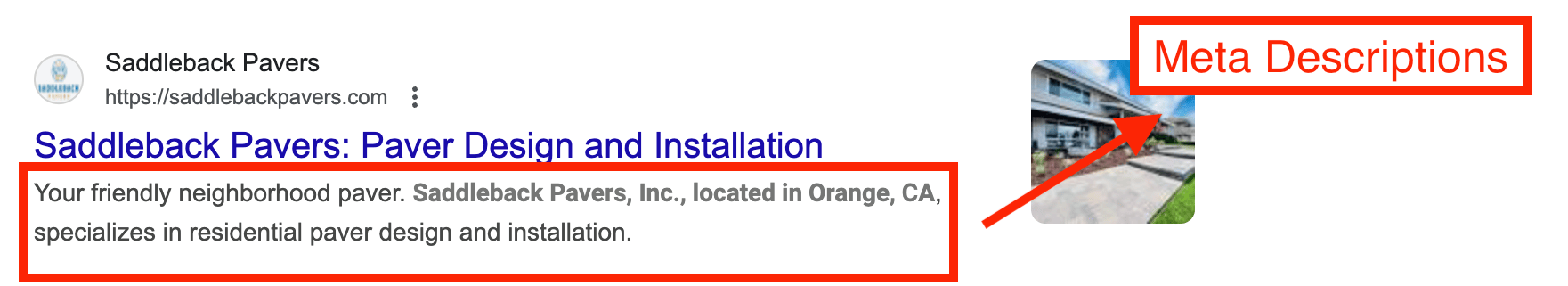 seo pavers meta description