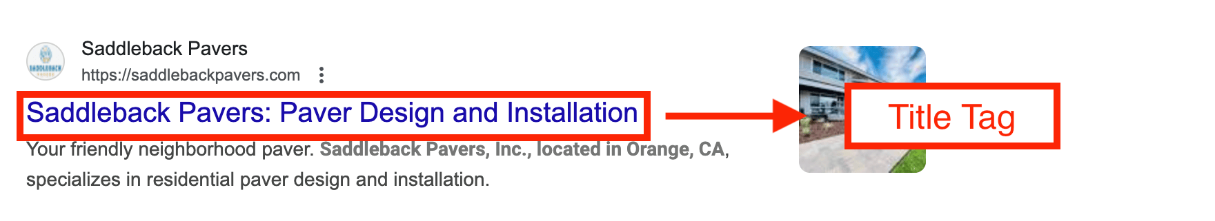 seo pavers title tag