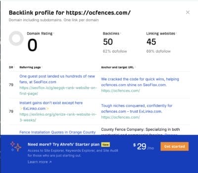 ahrefs backlink checker